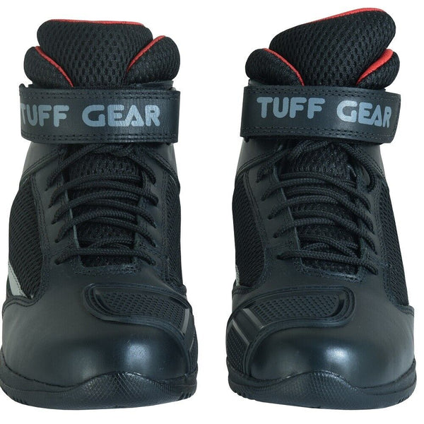 Tuff Gear Leather Motorcycle Short Boots - TG3