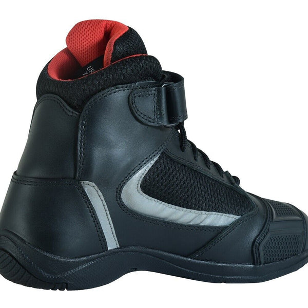 Tuff Gear Leather Motorcycle Short Boots - TG3