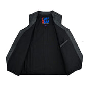 Tuff Gear Motorcycle Cowhide Braided Leather Vest Black - V4 Video thumbnail