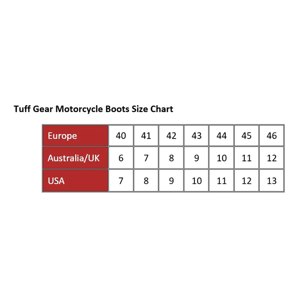 Tuff Gear Leather Motorcycle Short Boots - TG3
