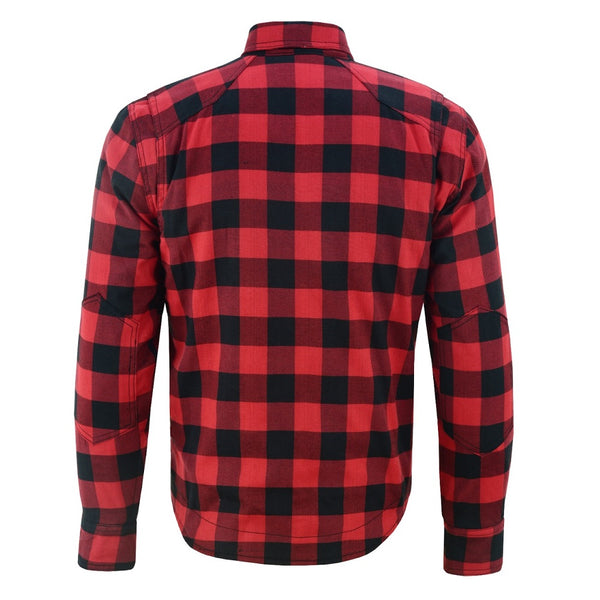 Tuff Gear Motorcycle Kevlar Shirt - Black and Red