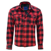 Tuff Gear Motorcycle Kevlar Shirt - Black and Red Video thumbnail