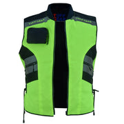 Tuff Gear Motorcycle Safety Fluro Yellow Hi Vis Vest/Jacket Video thumbnail