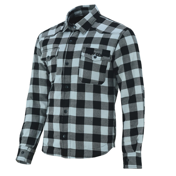 Tuff Gear Motorcycle Kevlar Shirt - Black and White