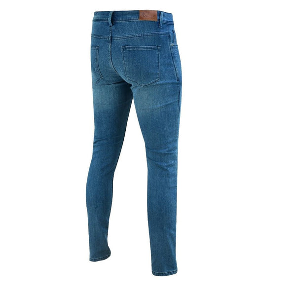 Tuff Gear Motorcycle Premium Straight Fit Blue Jeans Lined with DuPont™ Kevlar®