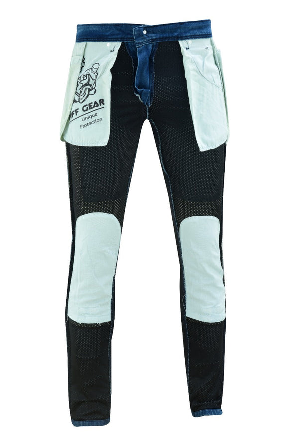 Tuff Gear Motorcycle Premium Straight Fit Blue Jeans Lined with DuPont™ Kevlar®