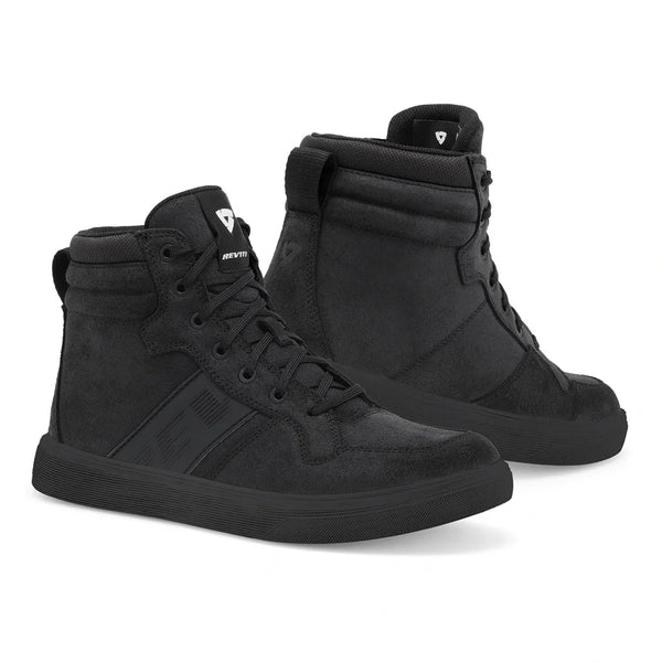REV'IT! Kick Shoes Black Pair Front Three Quarter View