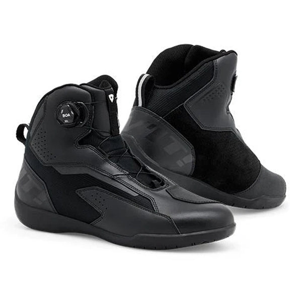 REV'IT! Jetspeed Pro Shoes Black Pair Front Three Quarter View