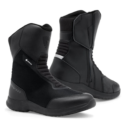 REV'IT! Magnetic GTX Boots Black Pair Front Three Quarter View