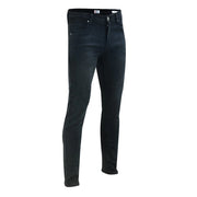 Tuff Gear premium straight fit black motorcycle jeans angled front view Video thumbnail