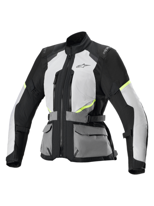 Alpinestars Stella Andes Air Drystar Jacket Ice Gray Dark Gray Black - front