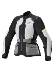 Alpinestars Stella Andes Air Drystar Jacket Ice Gray Dark Gray Black - front Video thumbnail