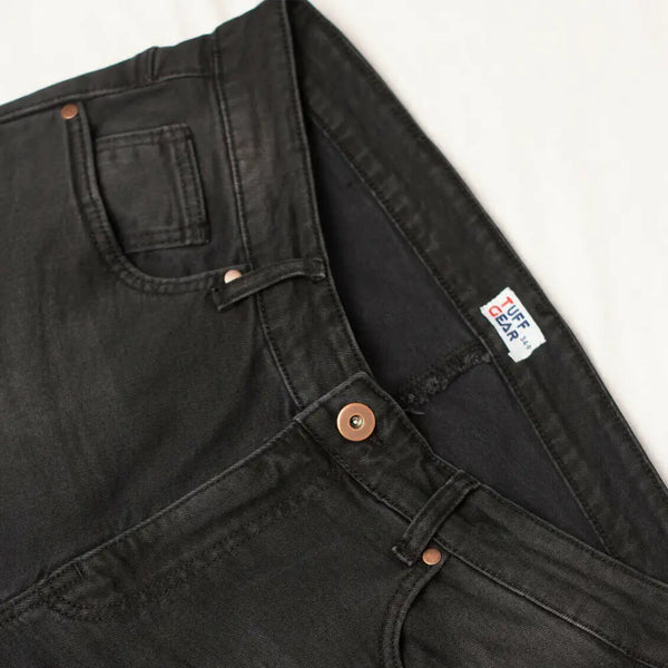 Tuff Gear ladies slim fit black jeans with DuPont kevlar lining