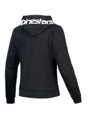 Alpinestars Stella Chrome V2 Sport Hoodie Black White - back Video thumbnail