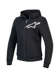 Alpinestars Stella Chrome V2 Sport Hoodie Black White - front Video thumbnail