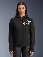 Alpinestars Stella Chrome V2 Sport Hoodie Black White - lifestyle Video thumbnail