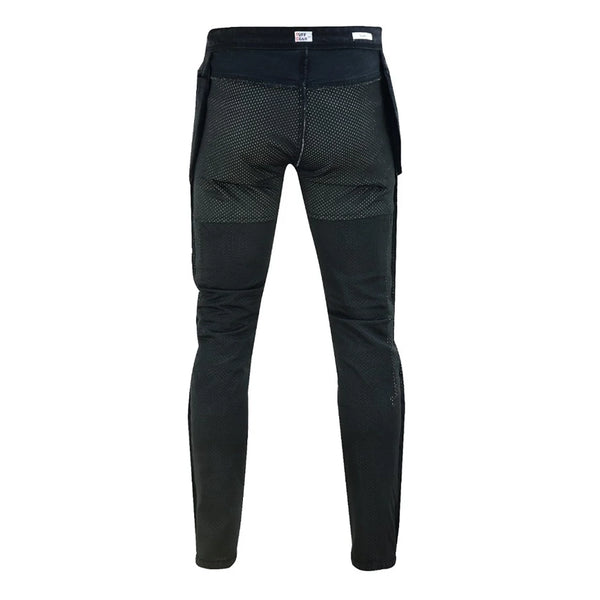 Tuff Gear premium straight fit black jeans with DuPont Kevlar lining rear view