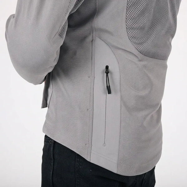 Knox Tor Waterproof Shell light grey rear view