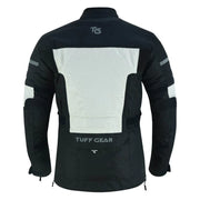 Tuff Gear Adventure motorcycle jacket rear view waterproof riding gear Video thumbnail