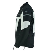 side profile Tuff Gear Adventure textile motorcycle jacket with armour Video thumbnail