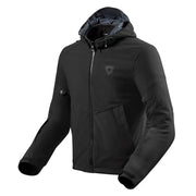 REVIT Afterburn H2O motorcycle jacket black front view waterproof urban riding jacket Video thumbnail