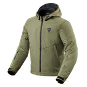 REVIT Afterburn H2O motorcycle jacket green front view waterproof casual riding jacket Video thumbnail