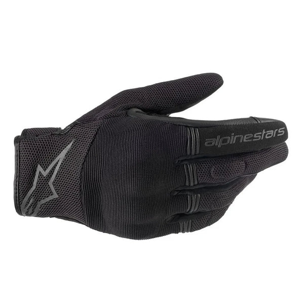 Alpinestars Copper black motorcycle gloves side view