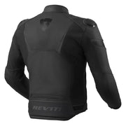REVIT Argon 2 jacket rear view black race fit leather motorcycle jacket Video thumbnail
