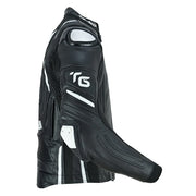 Tuff Gear sport motorcycle leather jacket side profile with arm protection Video thumbnail