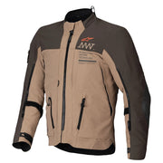 Alpinestars AMT-8 Stretch Drystar XF motorcycle jacket brown front adventure touring style Video thumbnail