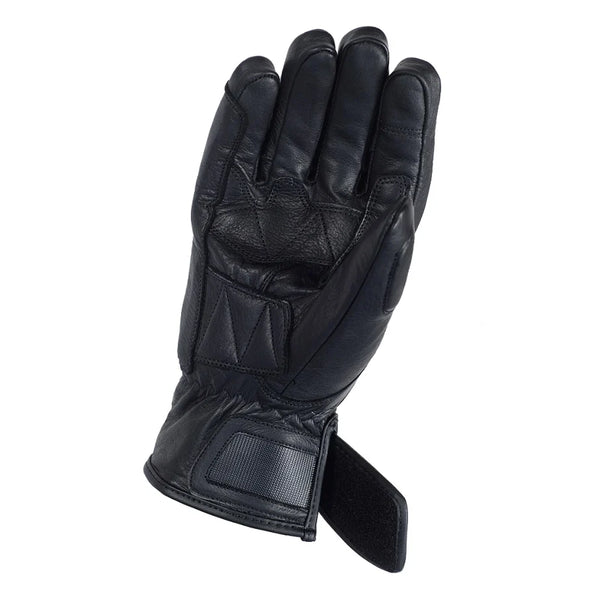 Cafe Racer waterproof winter motorcycle glove, palm view