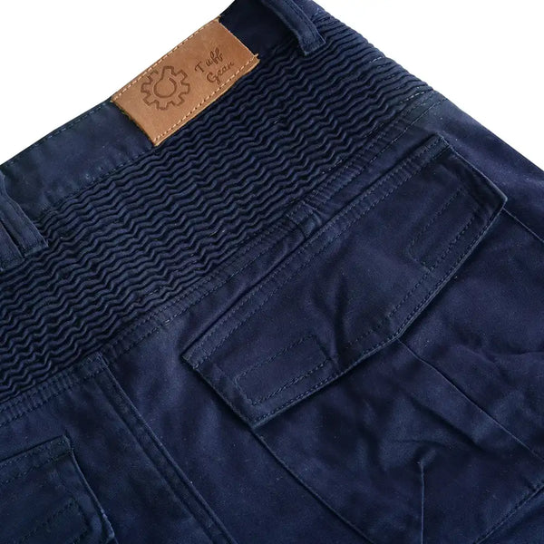 Rear pocket detail of Tuff Gear cargo motorcycle pants