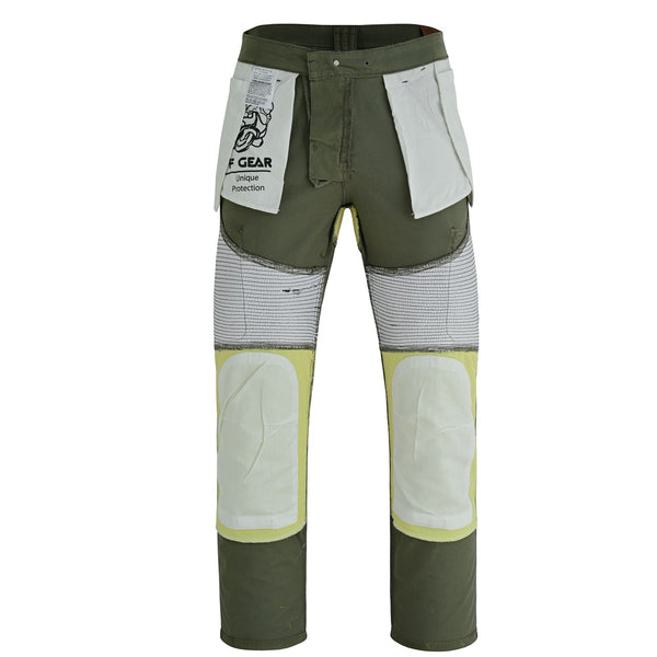 Tuff Gear Motorcycle Cargo Chino Pants Lined with Dupont™ Kevlar® Olive Green
