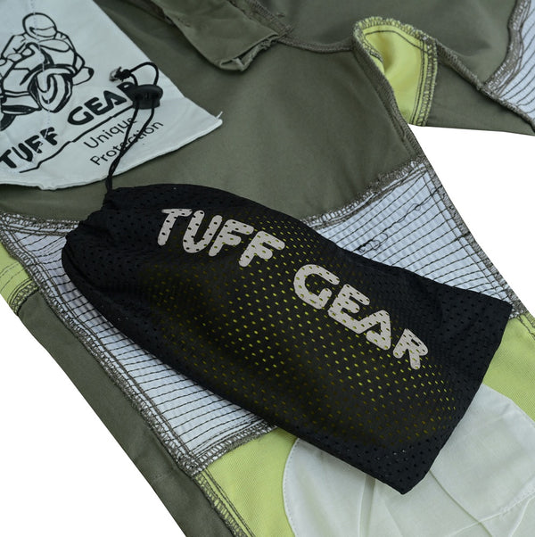 Tuff Gear Motorcycle Cargo Chino Pants Lined with Dupont™ Kevlar® Olive Green