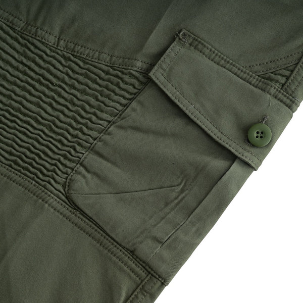 Tuff Gear Motorcycle Cargo Chino Pants Lined with Dupont™ Kevlar® Olive Green