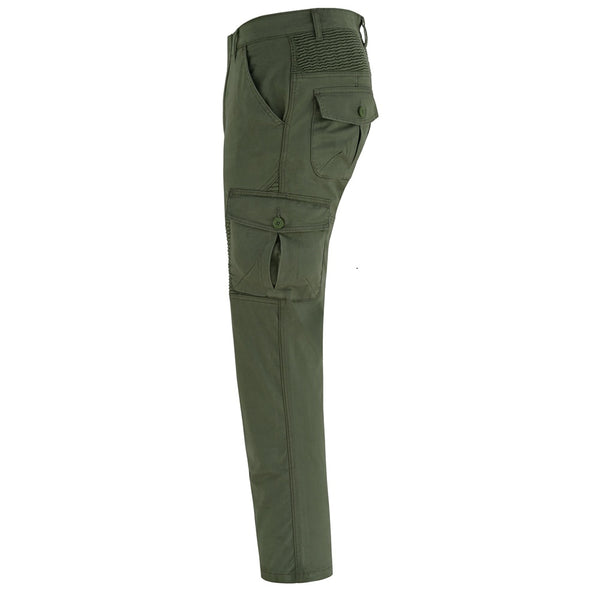 Tuff Gear Motorcycle Cargo Chino Pants Lined with Dupont™ Kevlar® Olive Green