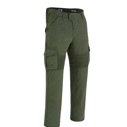Tuff Gear Motorcycle Cargo Chino Pants Lined with Dupont™ Kevlar® Olive Green