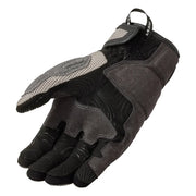 REV'IT! Cavern light grey black motorcycle gloves palm view Video thumbnail