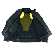 Tuff Gear leather jacket inner lining with back protector armour Video thumbnail