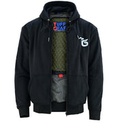 Tuff Gear Motorcycle Hoodie Lined with “DuPont™ and Kevlar® - Black Video thumbnail