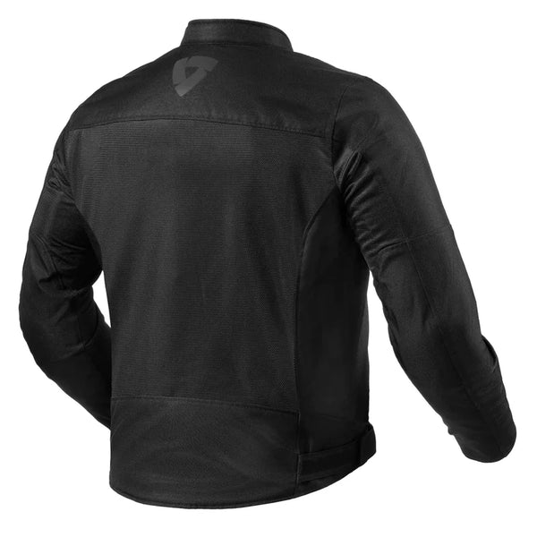 REVIT Eclipse 2 jacket black rear view ventilated motorcycle jacket