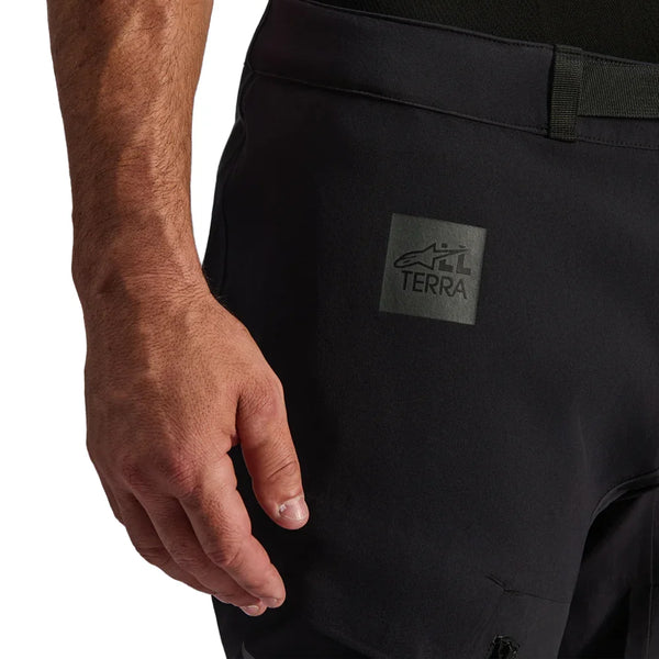 Alpinestars Halo Pro DS XF Laminated pants material and logo close-up