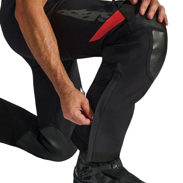 Lower leg zip adjustment detail on Alpinestars Halo Pro DS XF Laminated motorcycle pants
