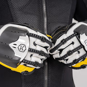 Knox Handroid Gloves MK5 black-yellow motorcycle gloves detail Video thumbnail