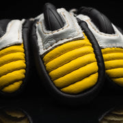 Knox Handroid Gloves MK5 black-yellow motorcycle glove palm padding detail Video thumbnail