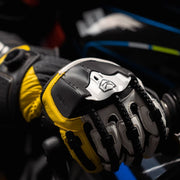 Knox Handroid Gloves MK5 black-yellow motorcycle glove close-up Video thumbnail