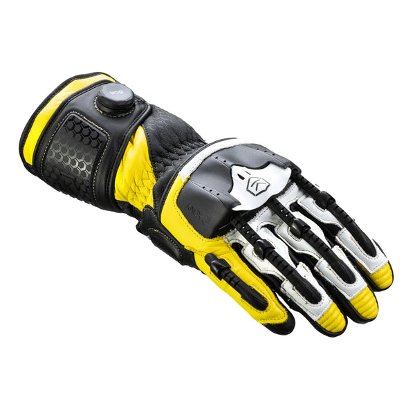 Knox Handroid Gloves MK5 black-yellow motorcycle gloves