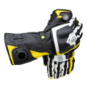 Knox Handroid Gloves MK5 black-yellow motorcycle gloves side view Video thumbnail