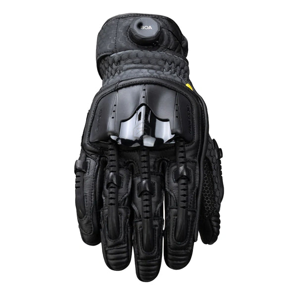 Knox Handroid Pod Gloves MK5 black motorcycle gloves front view