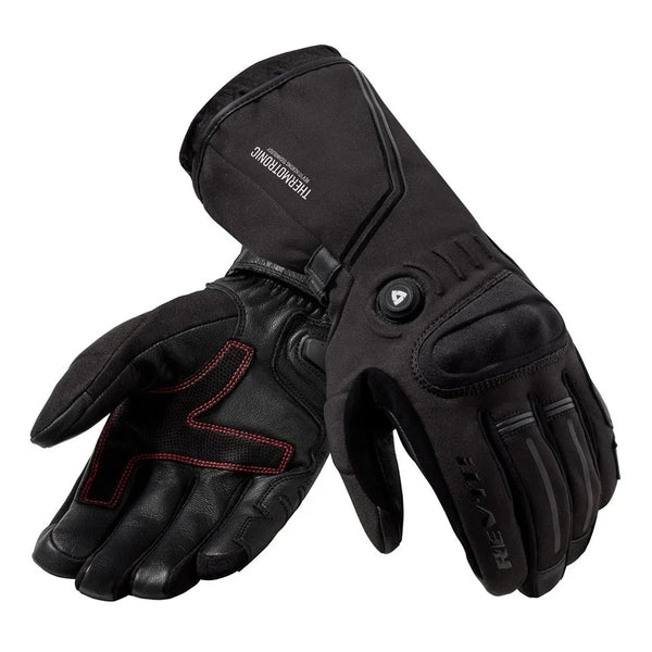 REV'IT! Heated Gloves Liberty H2O black motorcycle gloves pair
